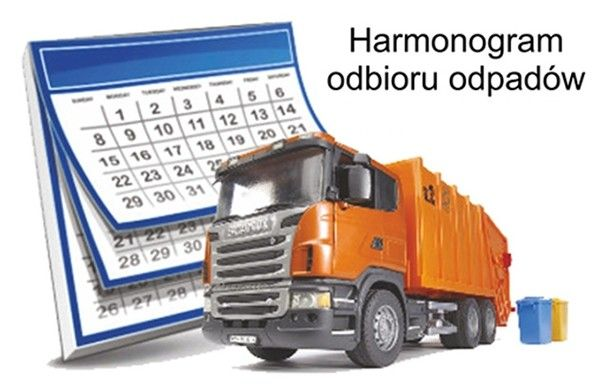 Harmonogram wywozu odpadów w związku z dniem ustawowo wolnym