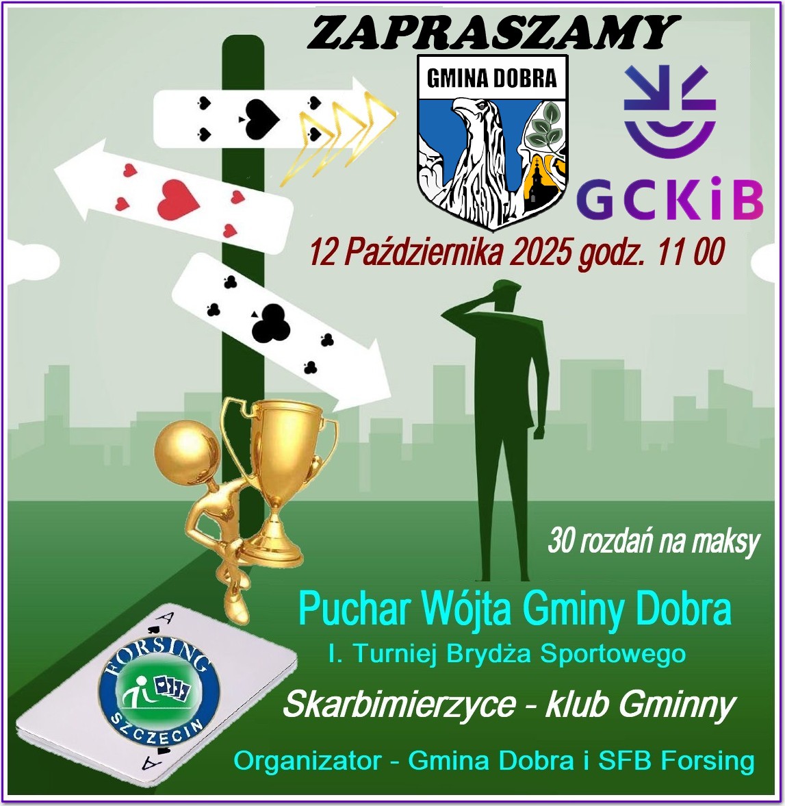 I Turniej Brydża Sportowego o Puchar Wójta Gminy Dobra