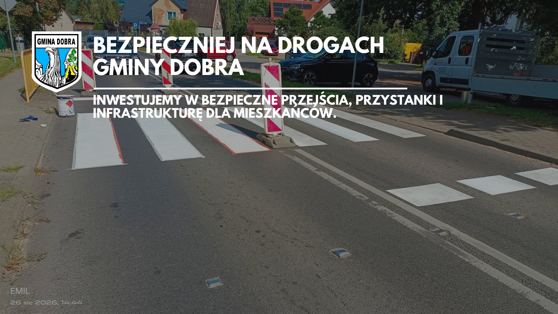 Inwestujemy w bezpieczeństwo na drogach Gminy Dobra