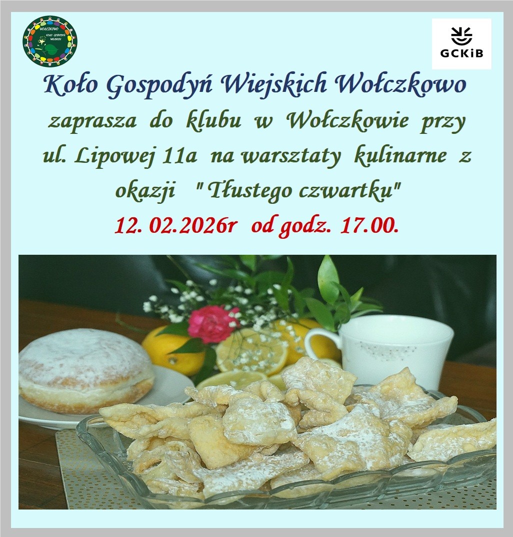 KGW Wołczkowo zaprasza na warsztaty kulinarne
