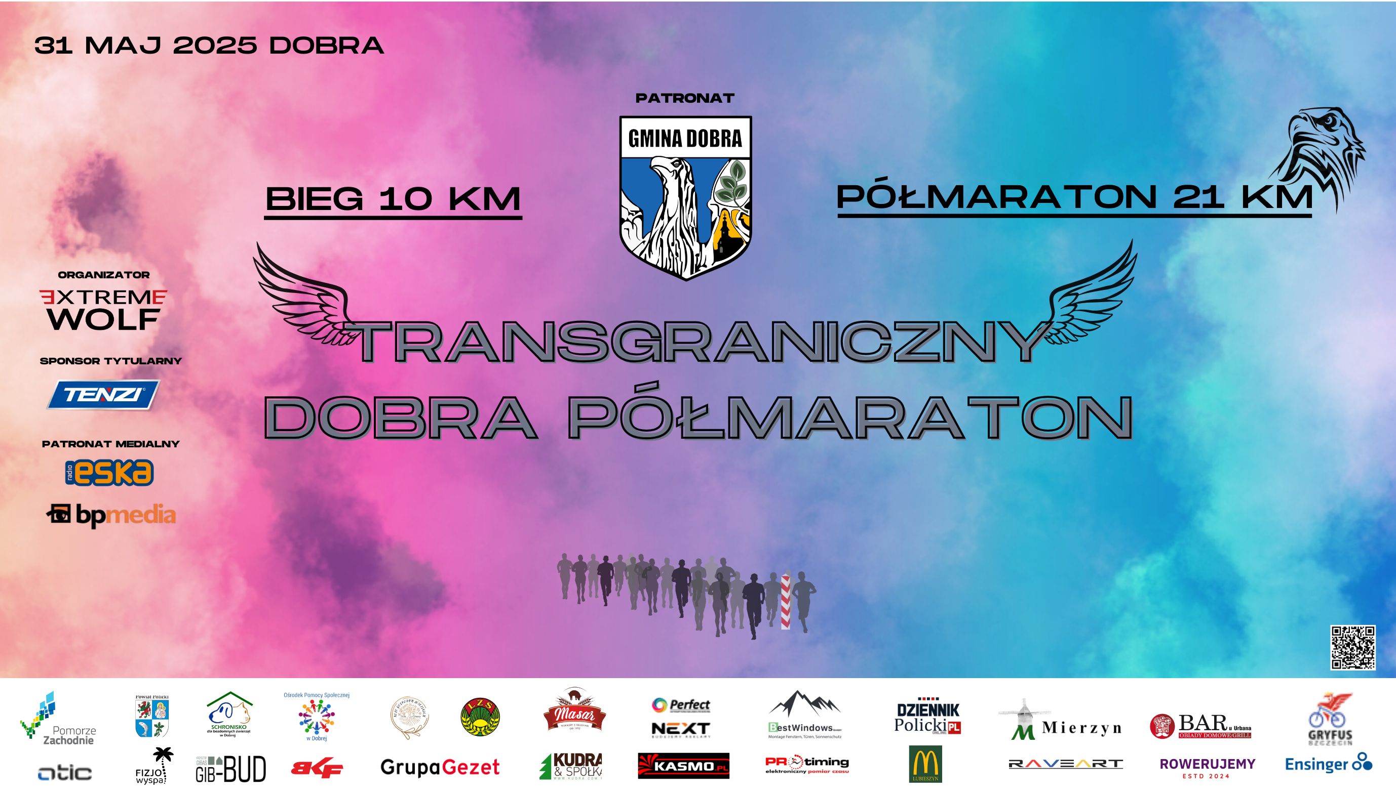 plakat  promujący półmaraton