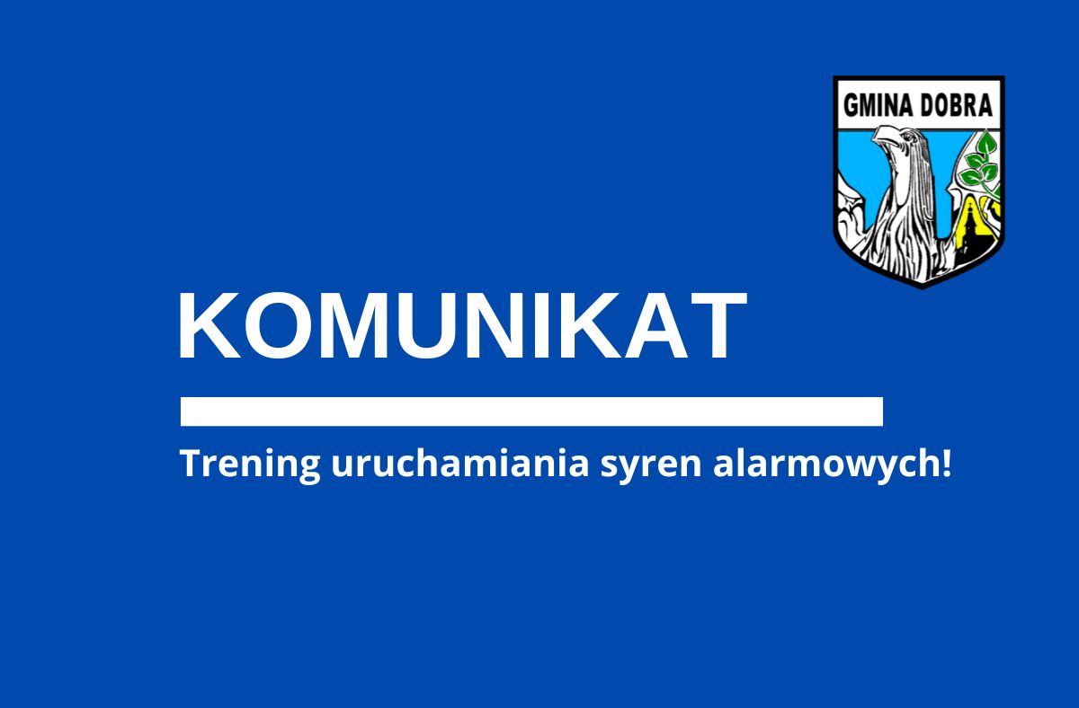 plakat informujący o przeprowadzanym treningu