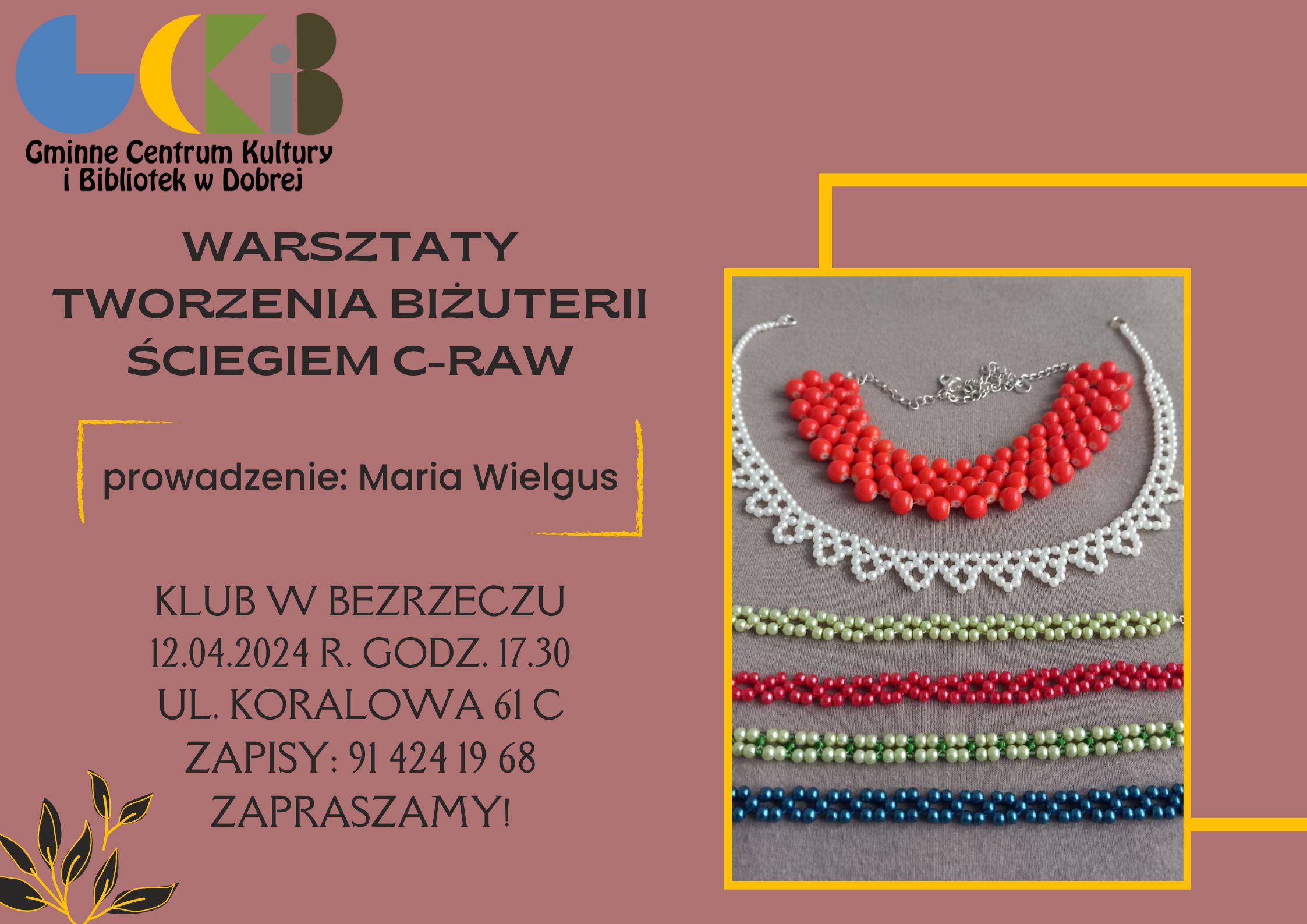 Warsztaty tworzenia biżuterii w Bezrzeczu