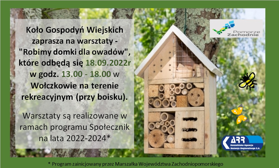 Warsztaty "Robimy domki dla owadów"