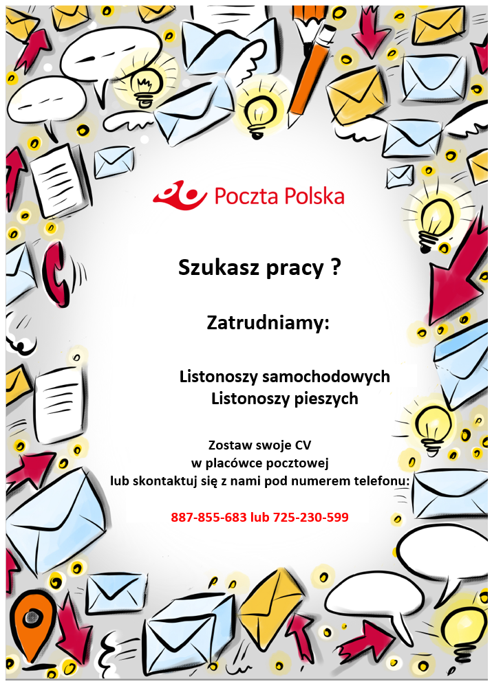 Szukasz pracy? Poczta Polska zaprasza !!!