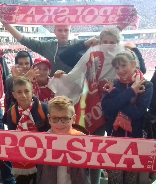 Najlepsza drużyna Mini Mundialu na meczu Polska - Kazachstan