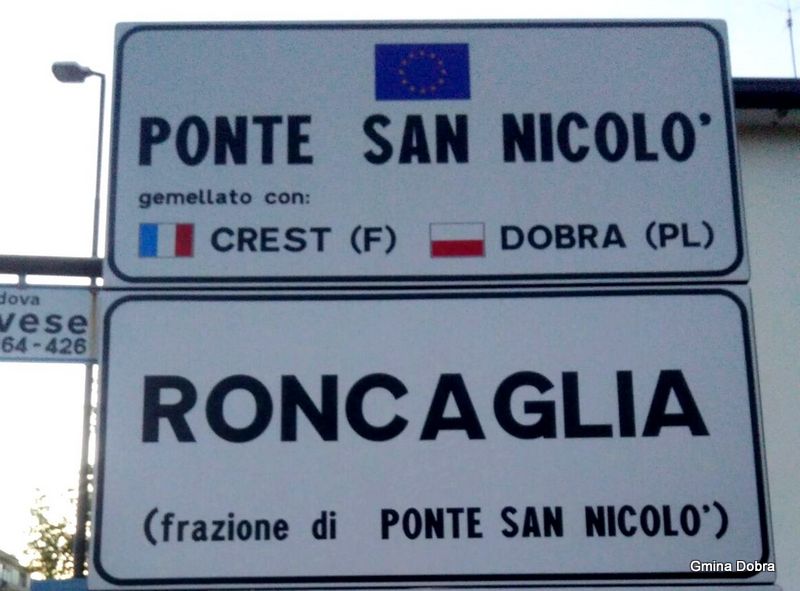 Delegacja Gminy Dobra w Ponte San Nicolo 