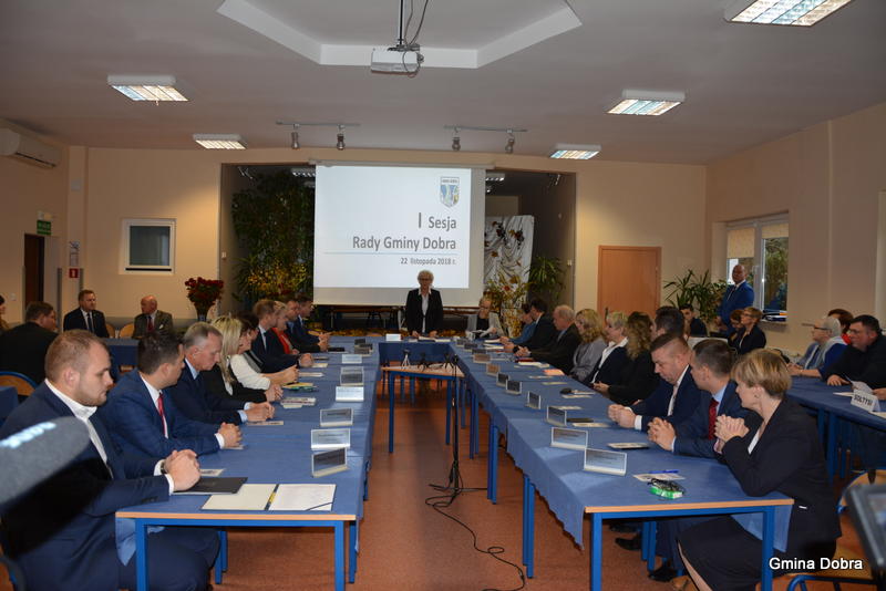 I sesja Rady Gminy Dobra kadencji 2018 - 2023