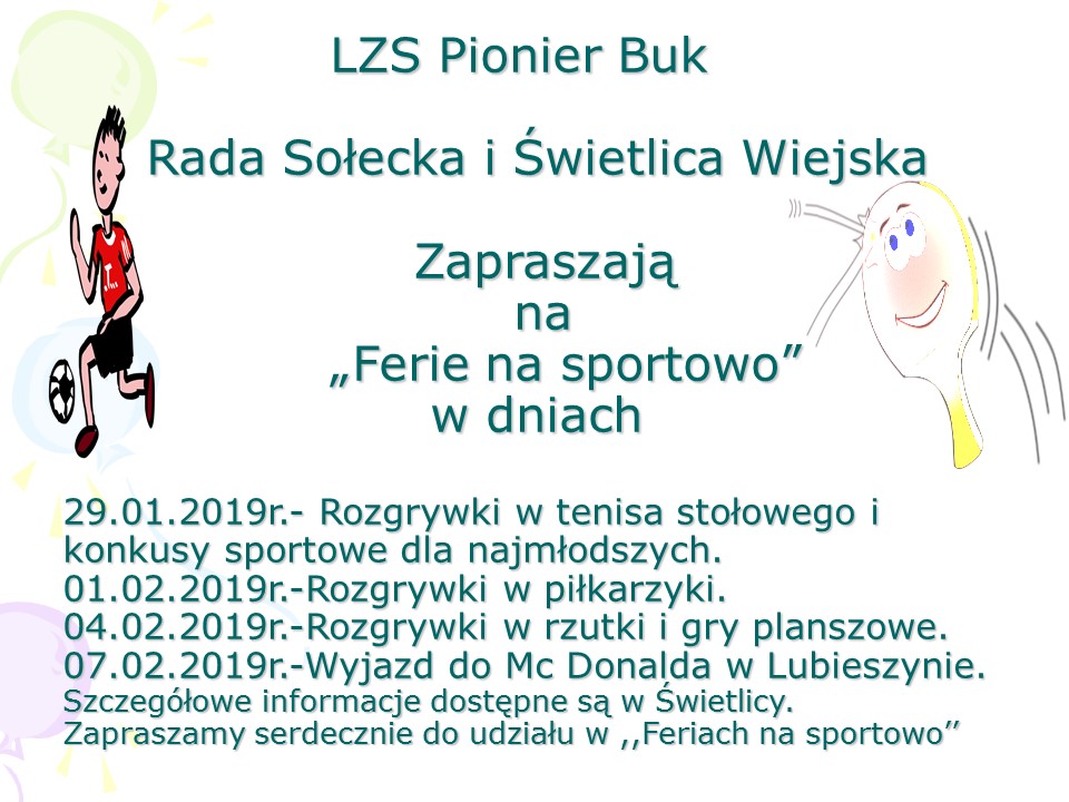 Ferie na sportowo w Buku