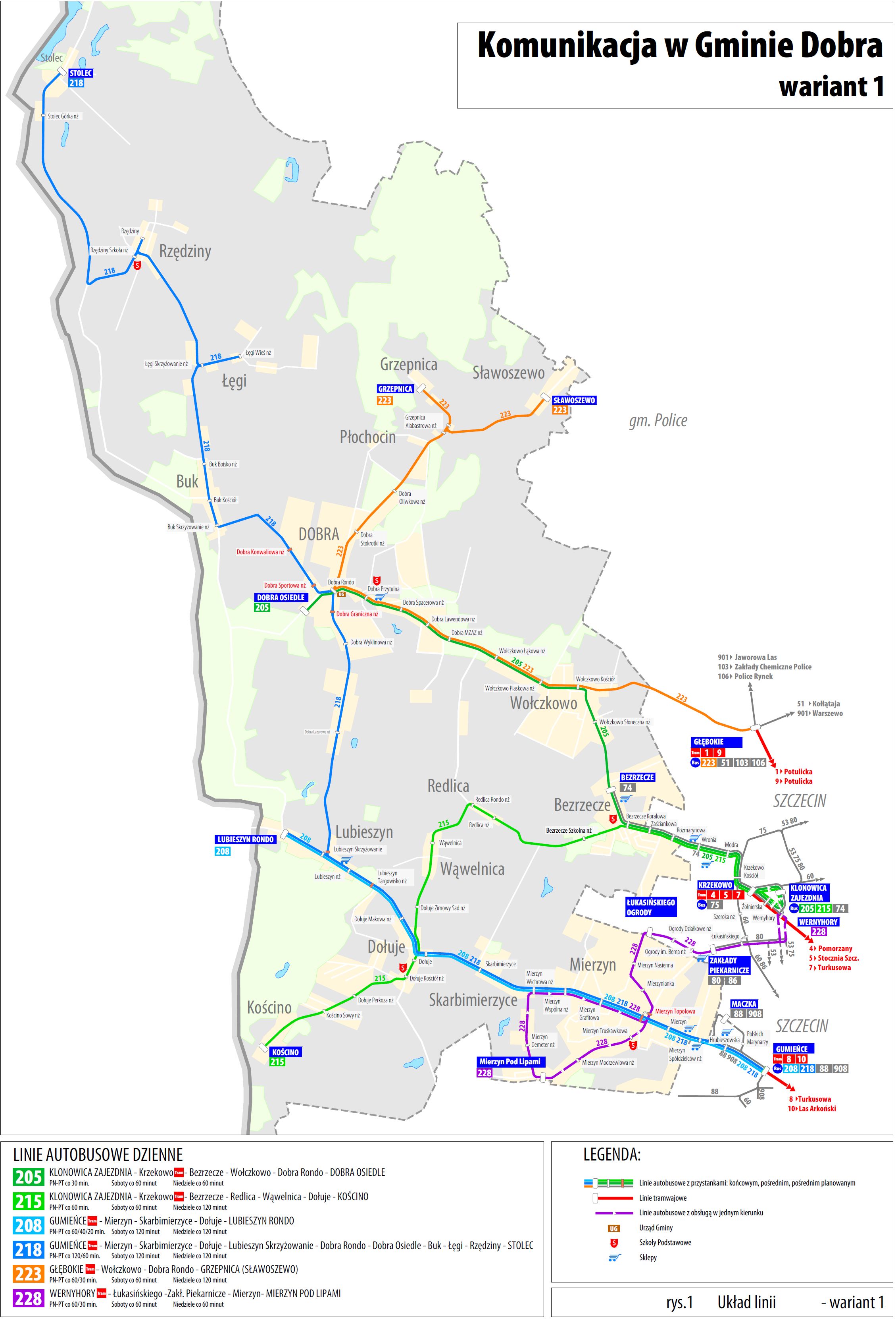 Konsultacje dotyczące zmian w funkcjonowaniu publicznego transportu zbiorowego na terenie Gminy Dobra