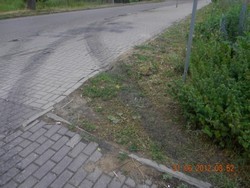 NISZCZENIE CHODNIKÓW