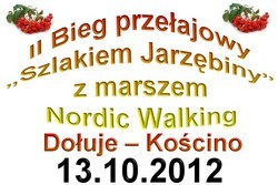 II Bieg przełajowy „Szlakiem Jarzębiny” z marszem Nordic Walking