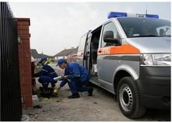 Awaria rury gazowej w Wołczkowie
