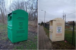 Pojemniki na odzież używaną