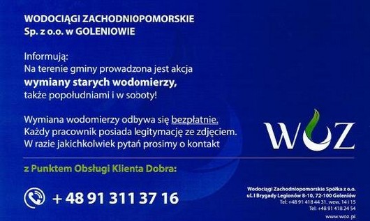 Wymiana starych wodomierzy
