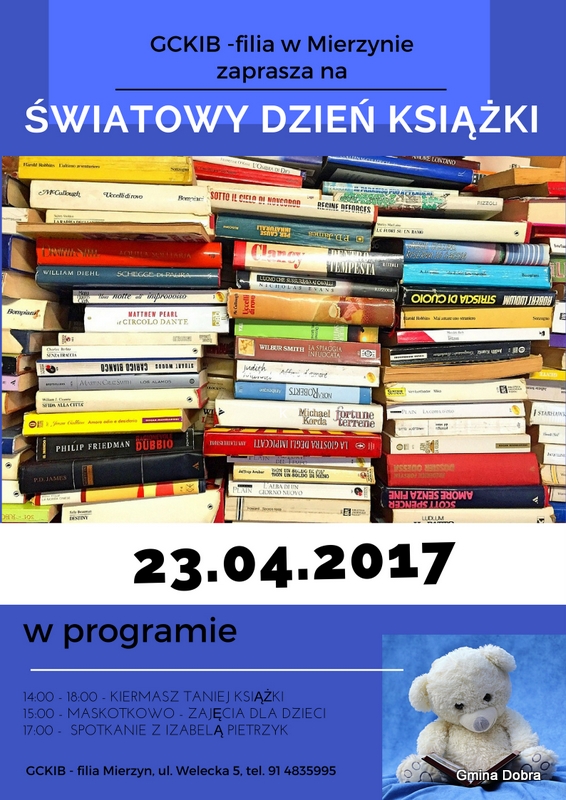 Zaproszenie na obchody Światowego Dnia Książki