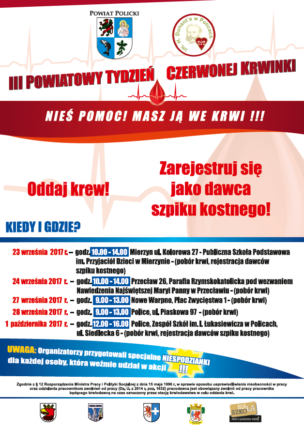 III Powiatowy Tydzień Czerwonej Krwinki