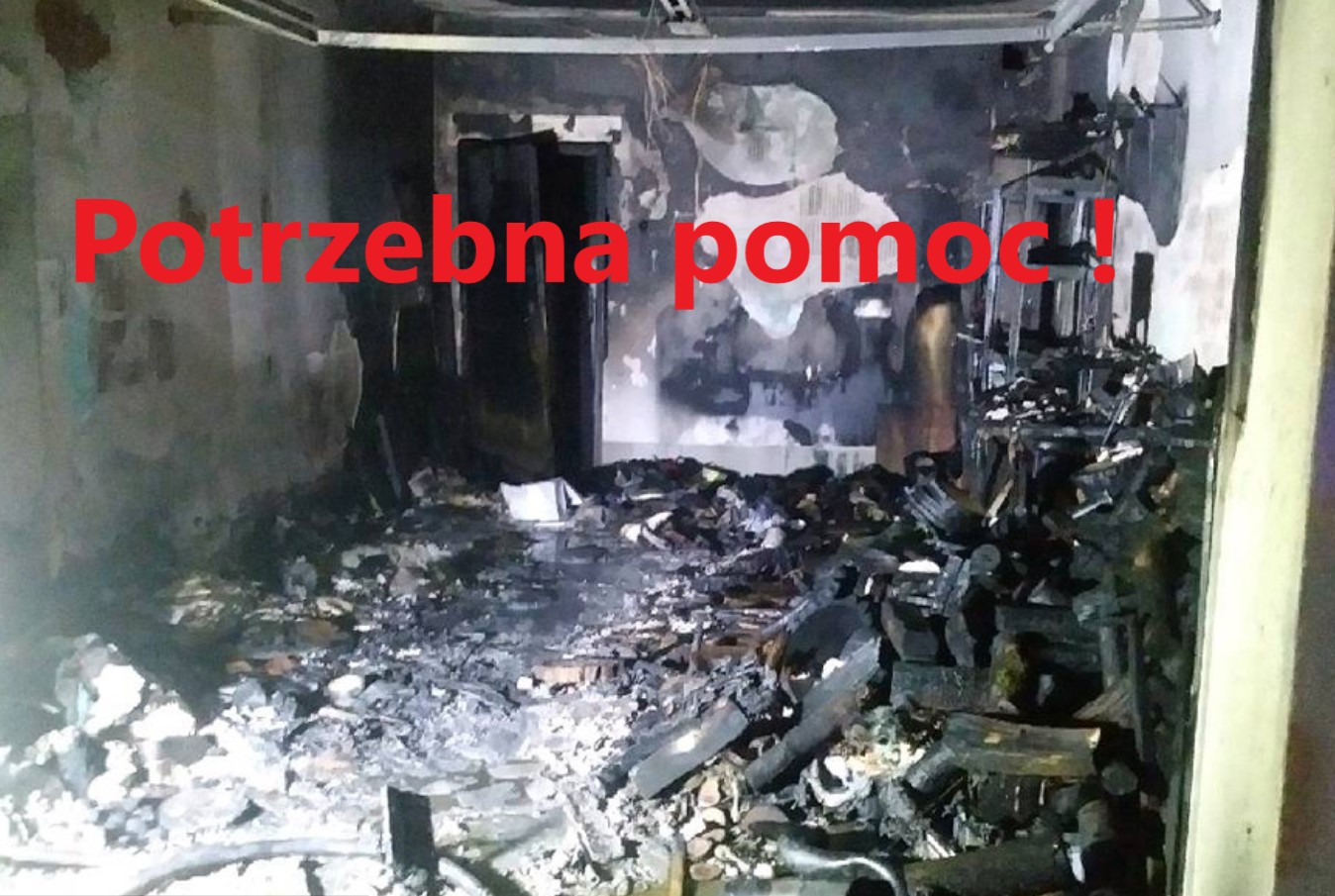 Potrzebna pomoc dla rodziny z Dobrej, która ucierpiała w pożarze 