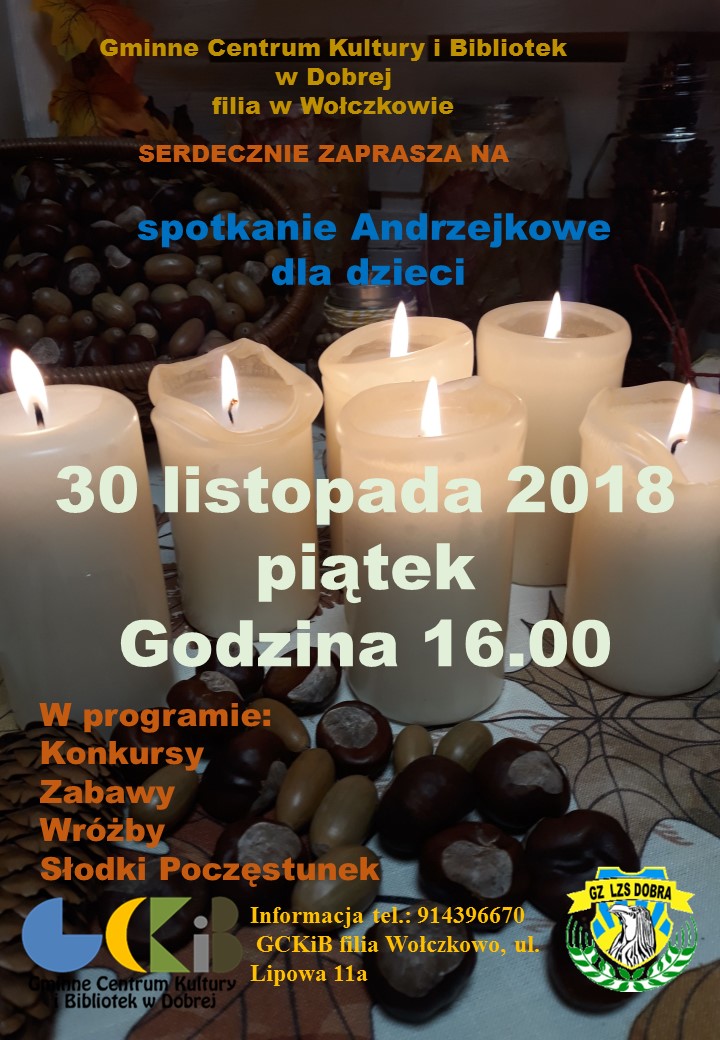 Spotkanie andrzejkowe dla dzieci w Wołczkowie