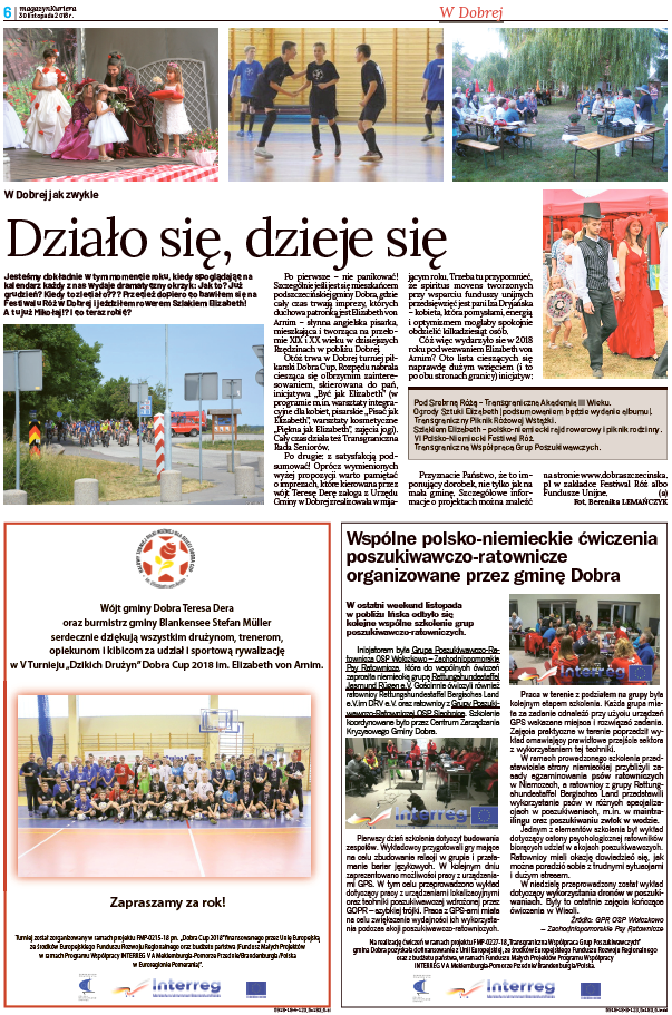 O projektach unijnych w Kurierze Szczecińskim