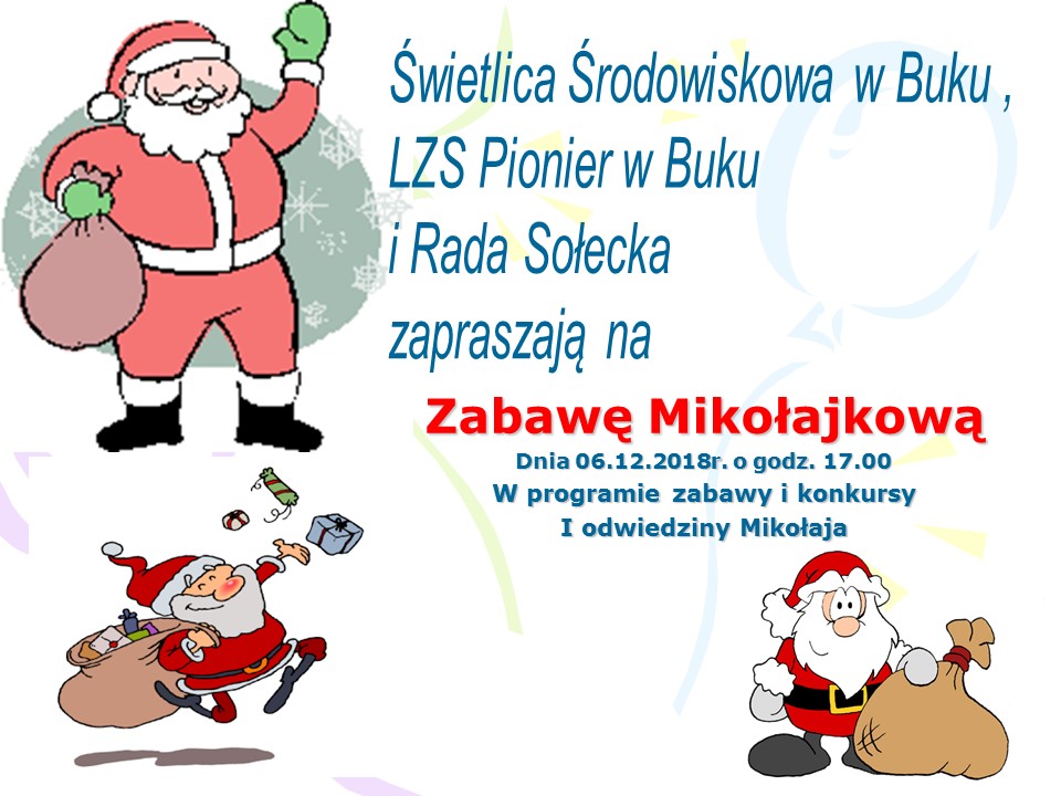 Zabawa Mikołajkowa w Buku