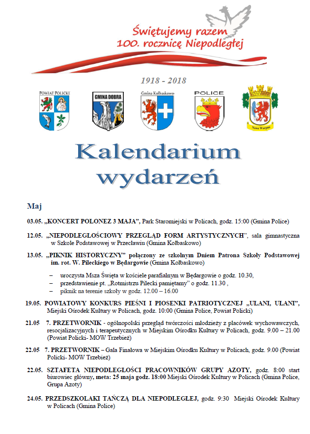 Powiatowe obchody 100 rocznicy odzyskania niepodległości