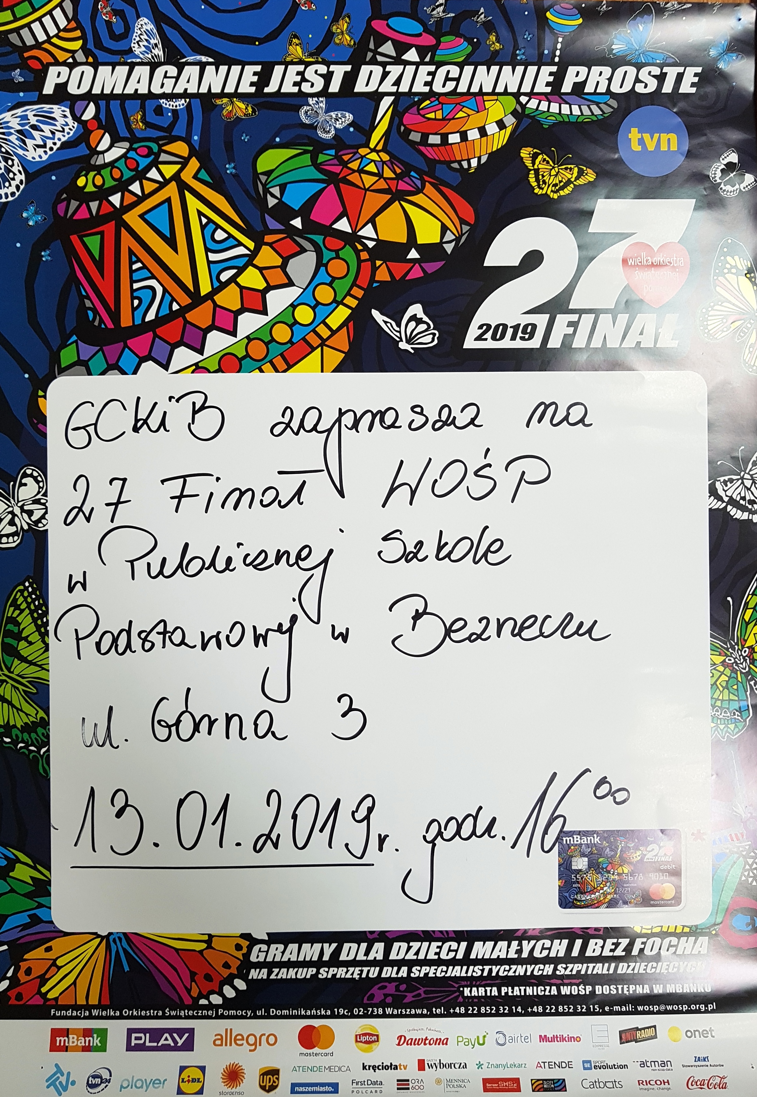 Pomaganie jest dziecinnie proste - 27 Finał WOŚP w Gminie Dobra