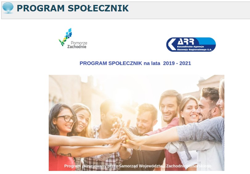 Program Społecznik na lata 2019-2021