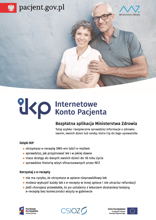Internetowe konto pacjenta i szkolenia dotyczące e-recept