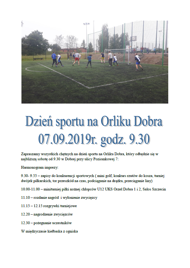 Dzień sportu na Orliku