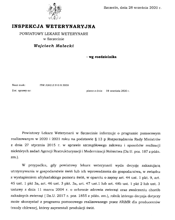 Afrykański pomór świń