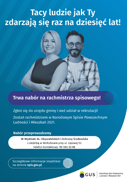 Nabór na rachmistrzów spisowych do Narodowego Spisu Powszechnego Ludności i Mieszkań 2021