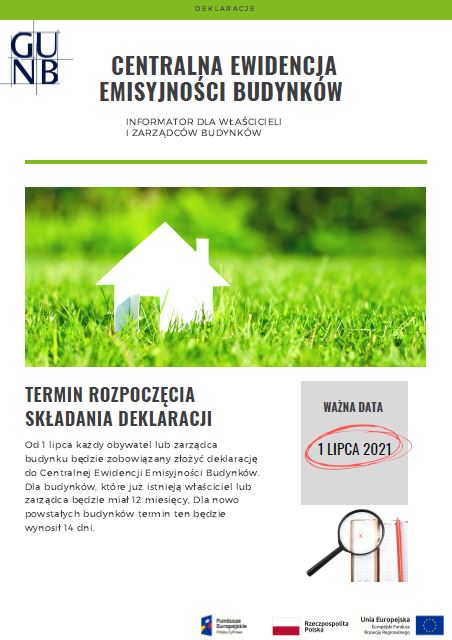 Centralna Ewidencja Emisyjności Budynków – Informator dla właścicieli i zarządców budynków