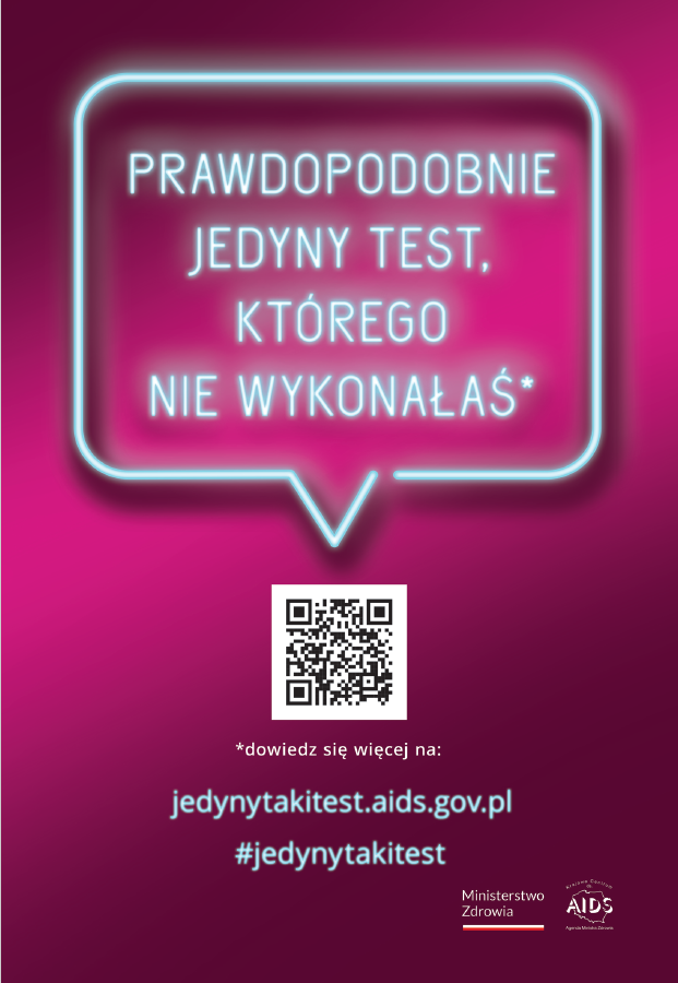 Plakat #jedynytakitest ONA