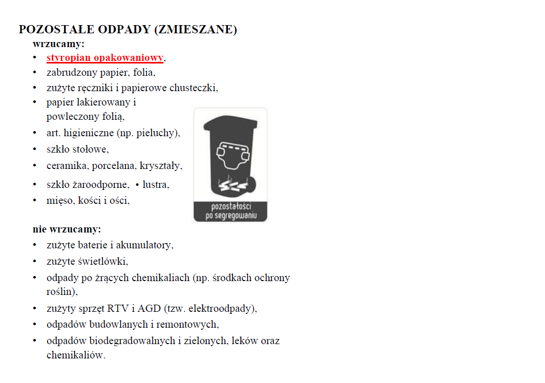 Segregacja odpadów zmieszanych