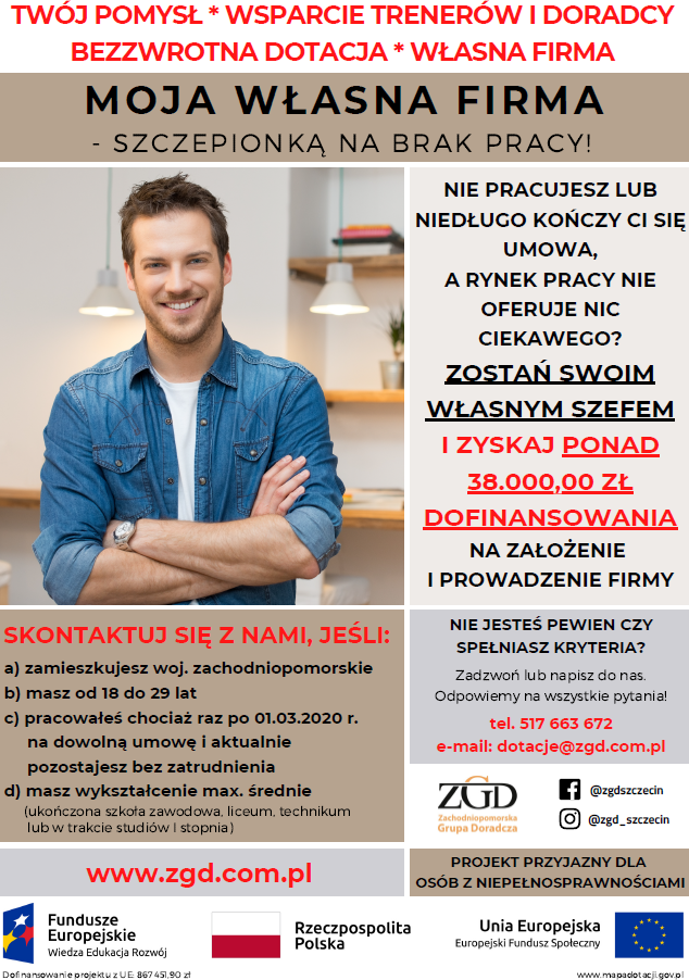 MOJA WŁASNA FIRMA – szczepionką na brak pracy!