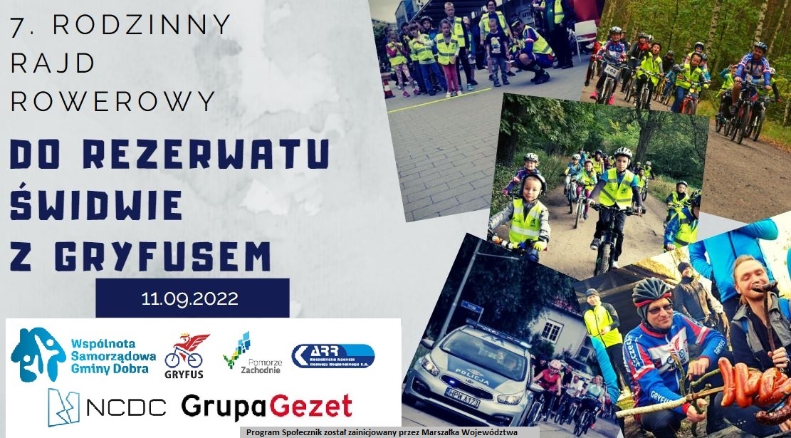 Gryfus zaprasza na rodzinny rajd rowerowy do Rezerwatu Świdwie