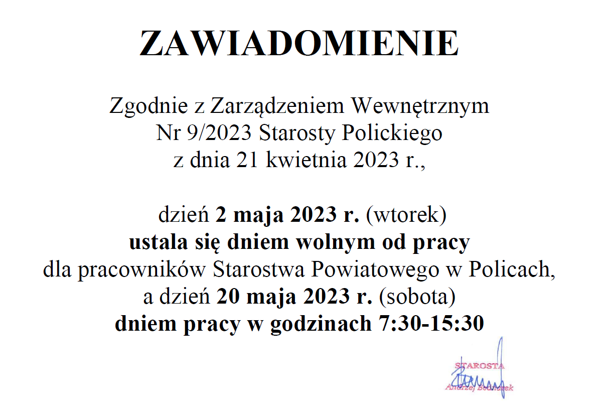 Zawiadomienie 