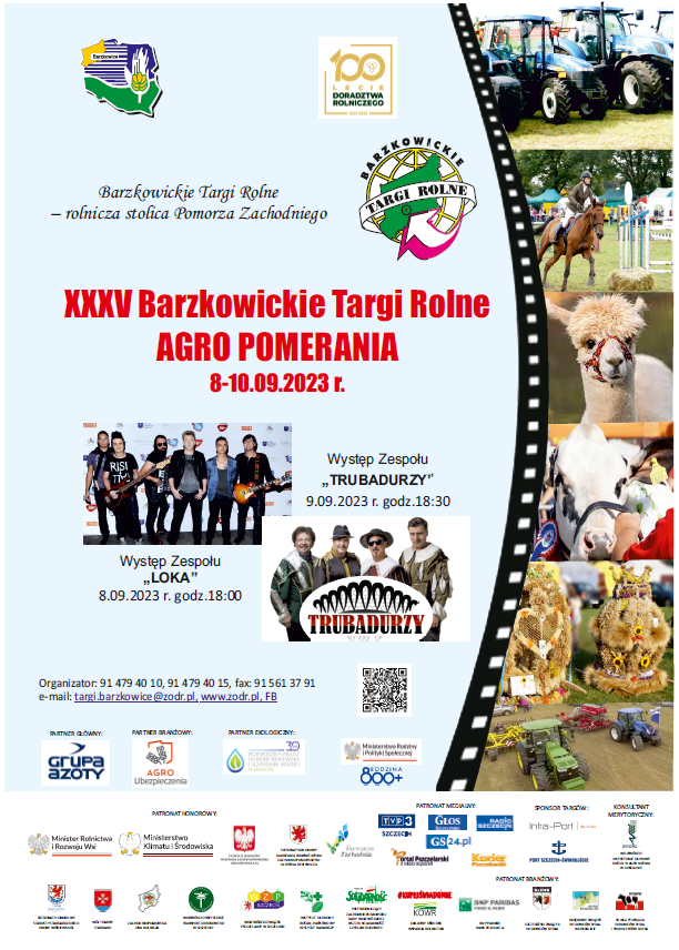 XXXV Barzkowickie TARGI ROLNE AGRO POMERANIA 2023