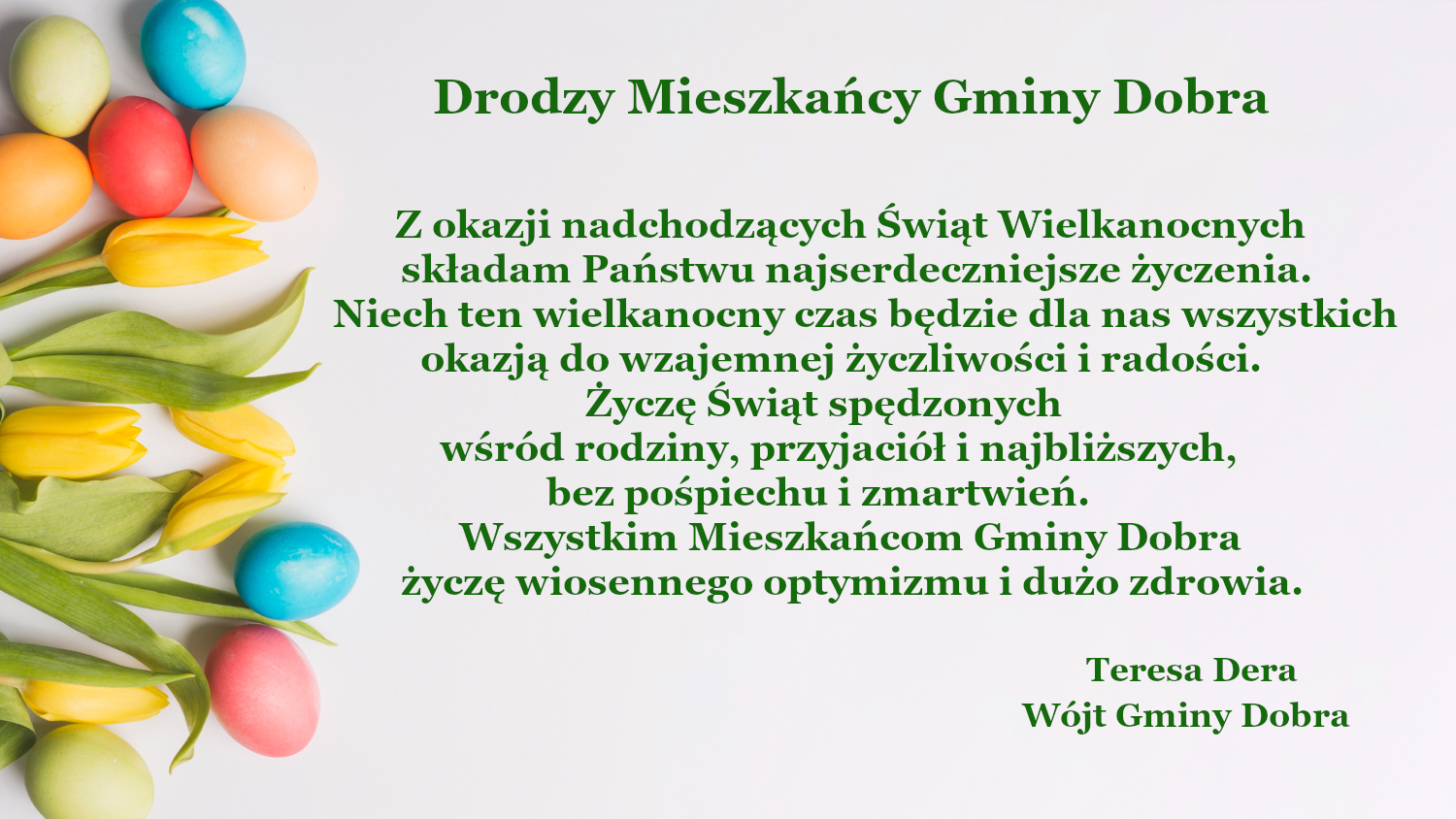 Życzenia z okazji Świąt Wielkanocnych